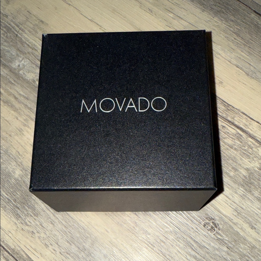 Movado Sleek Black Gift Box